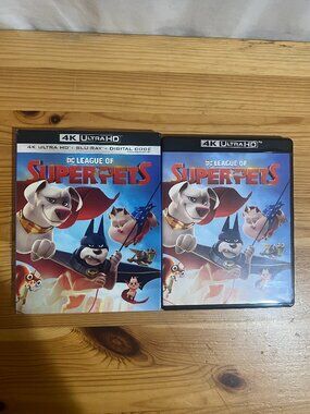 DC League of Super-Pets 4k Ultra HD Blu-ray W/ Slipcover No Digital, Used Good C